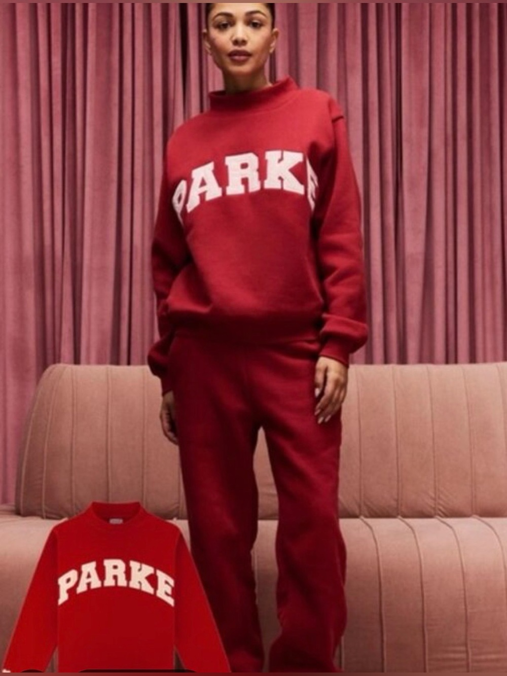 PARKE Valentine’s Varsity Mockneck - Picture 3 of 8
